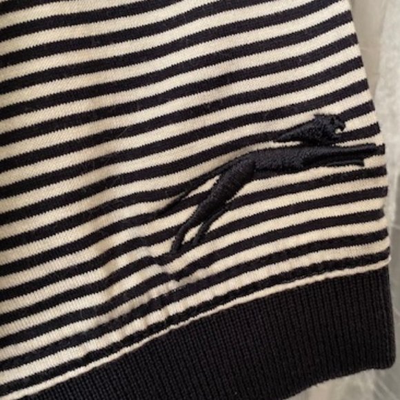 Slazenger Navy Blue Micro Stripe Men's Polo Shirt, size XL - Picture 3 of 5